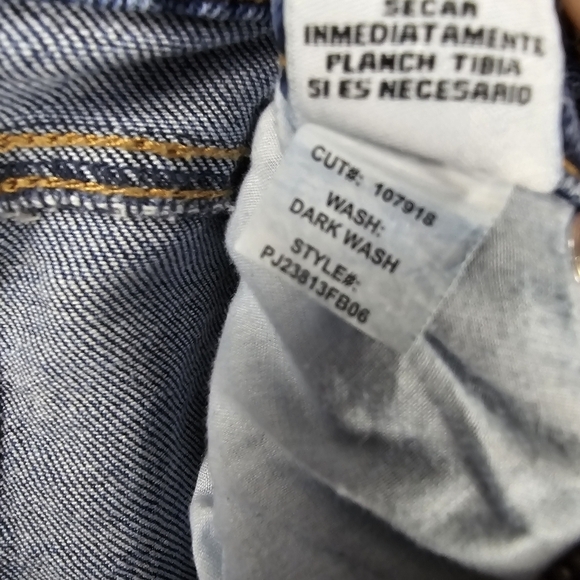 ARIYA Denim Distressed Flared Bell Bottom Jeans Boho Cowgirl Blue Women Size 11 - Picture 13 of 13